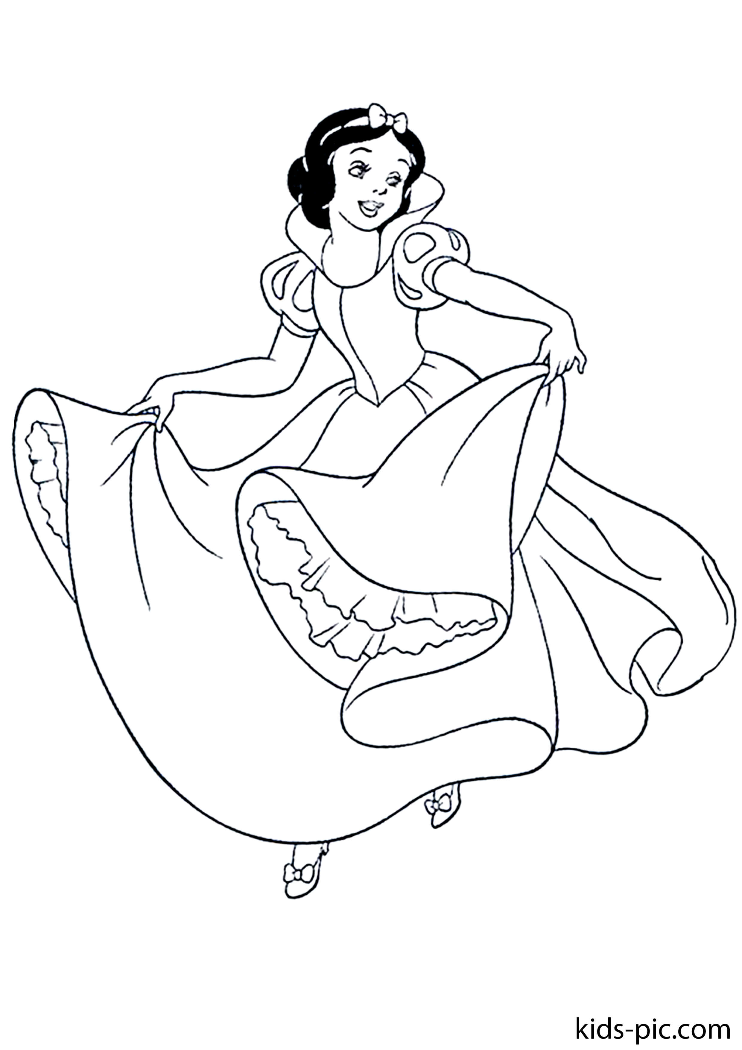 Free Printable Snow White Coloring Pages   Kids Pic.com