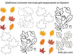 Шаблони Кленового Листя Для Вирізання З Паперу шаблоны осенних листьев для вырезания из бумаги распечатать