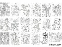 Новогодние Раскраски Распечатать Бесплатно