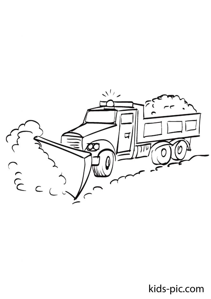 snow plow coloring sheets