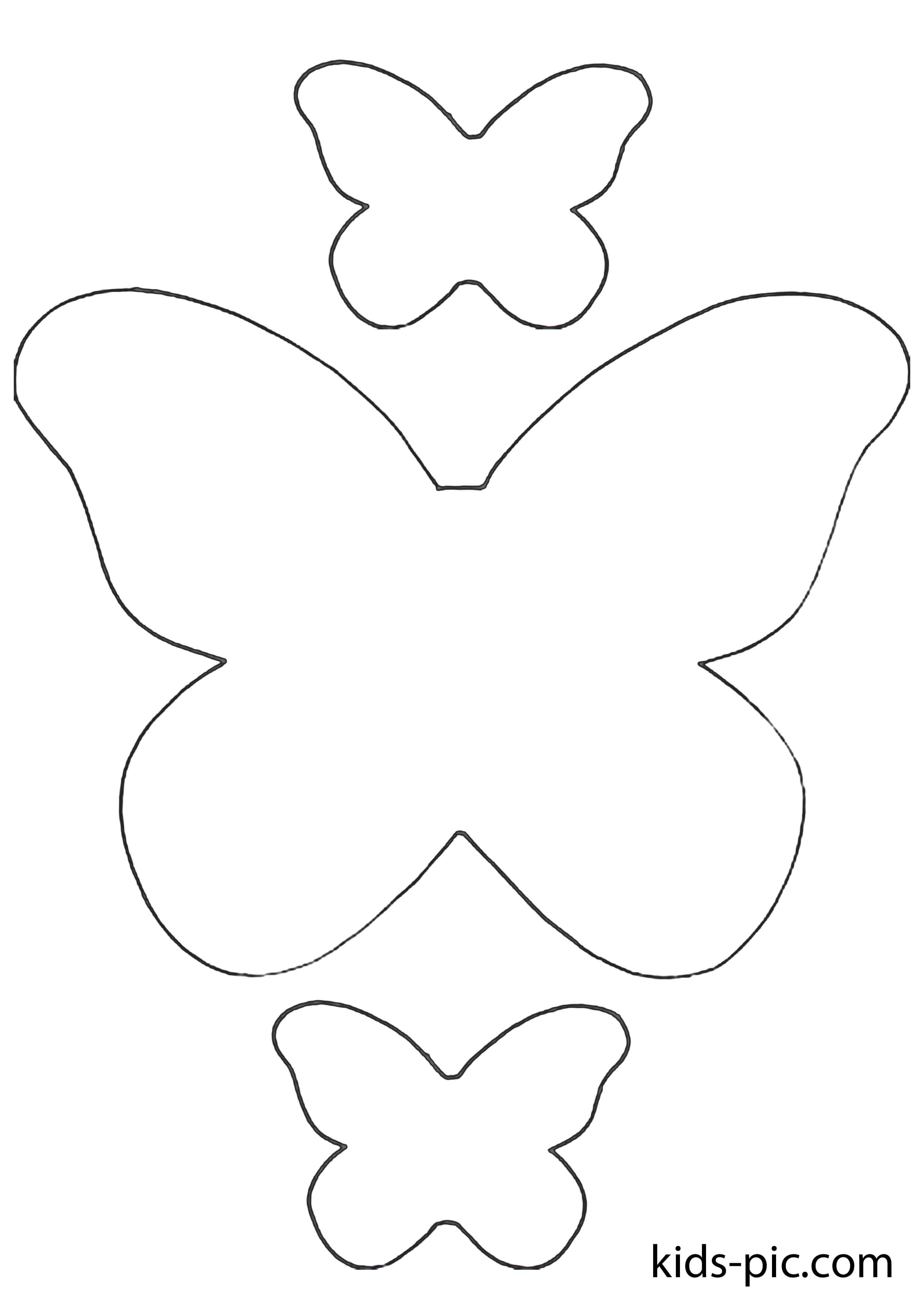 Бабочки картинки шаблоны для вырезания