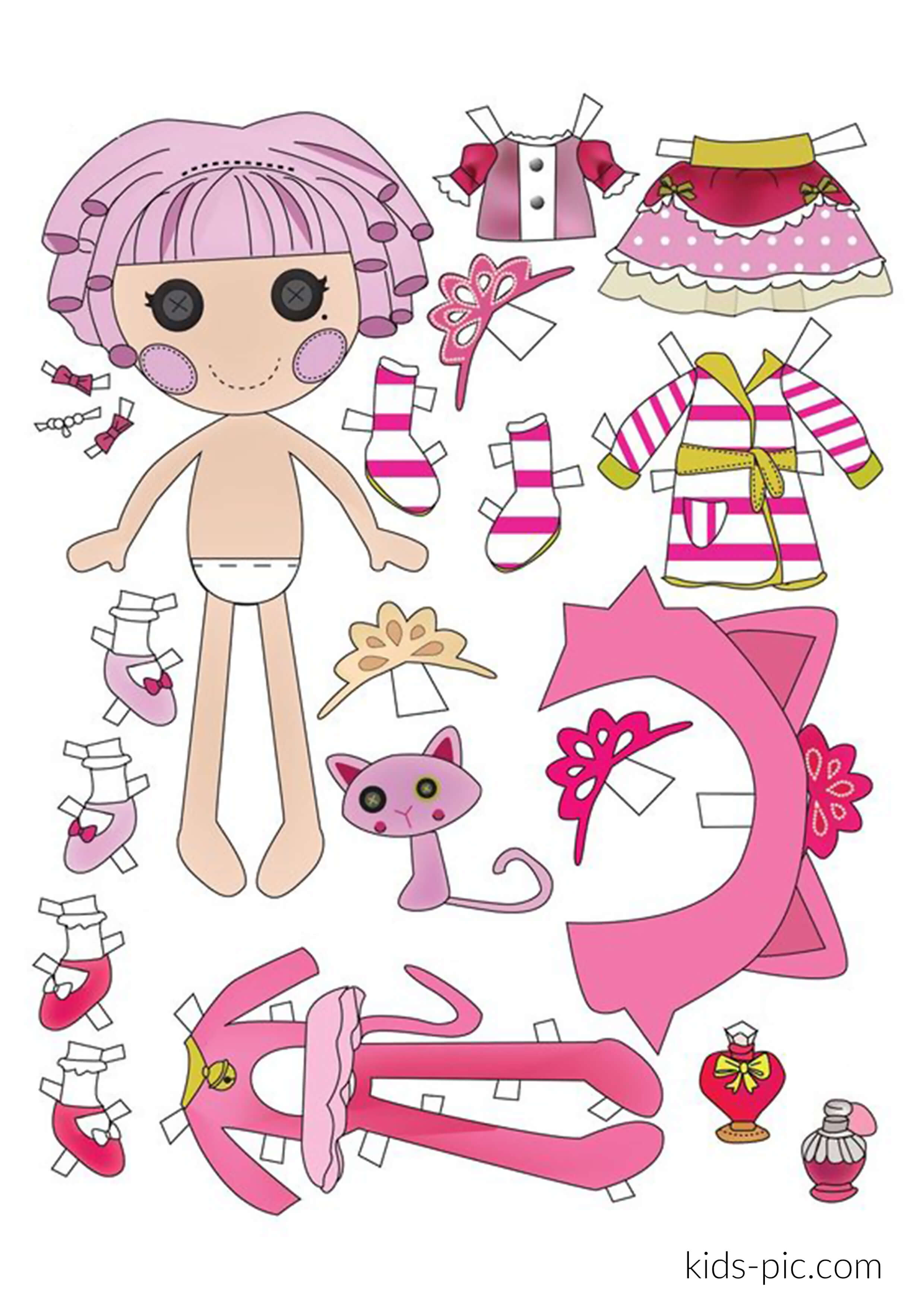 Распечатать куклу мини. Бумажные куклы Лалалупси. Бумажные куклы Лалалупси с одеждой. Бумажные куклы для вырезания.