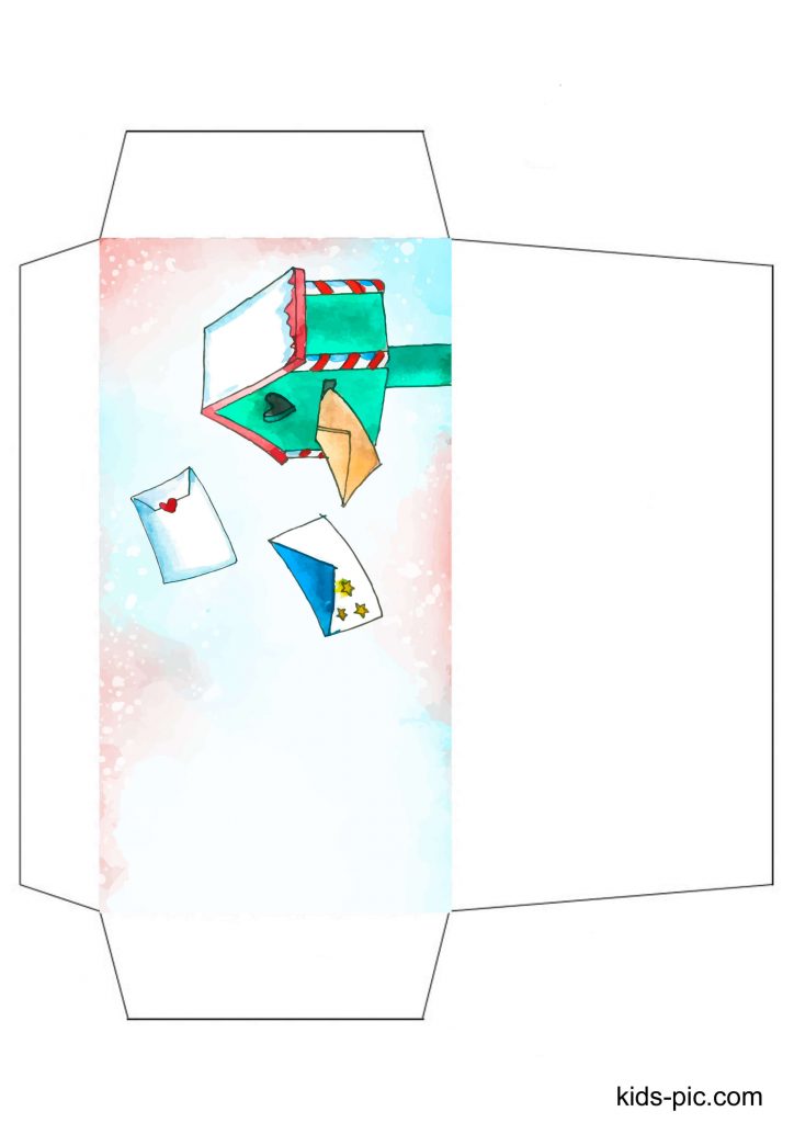 santa letter envelope template