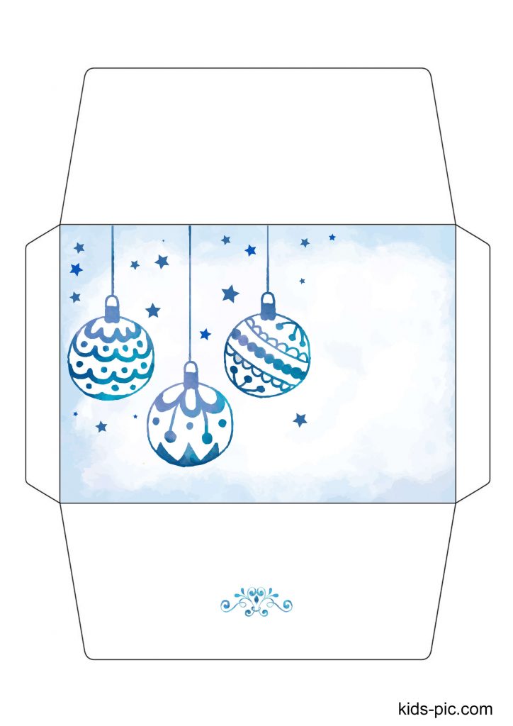 free santa envelope template printables