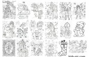 20 Free Printable Christmas Coloring Pages