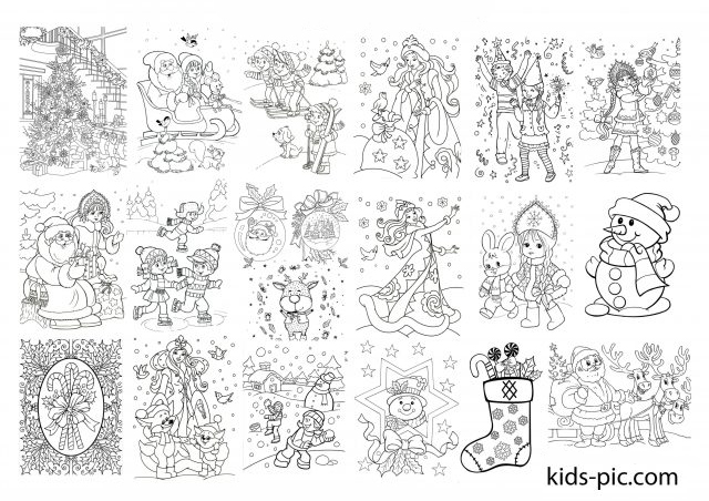 20 free printable christmas coloring pages  kidspic