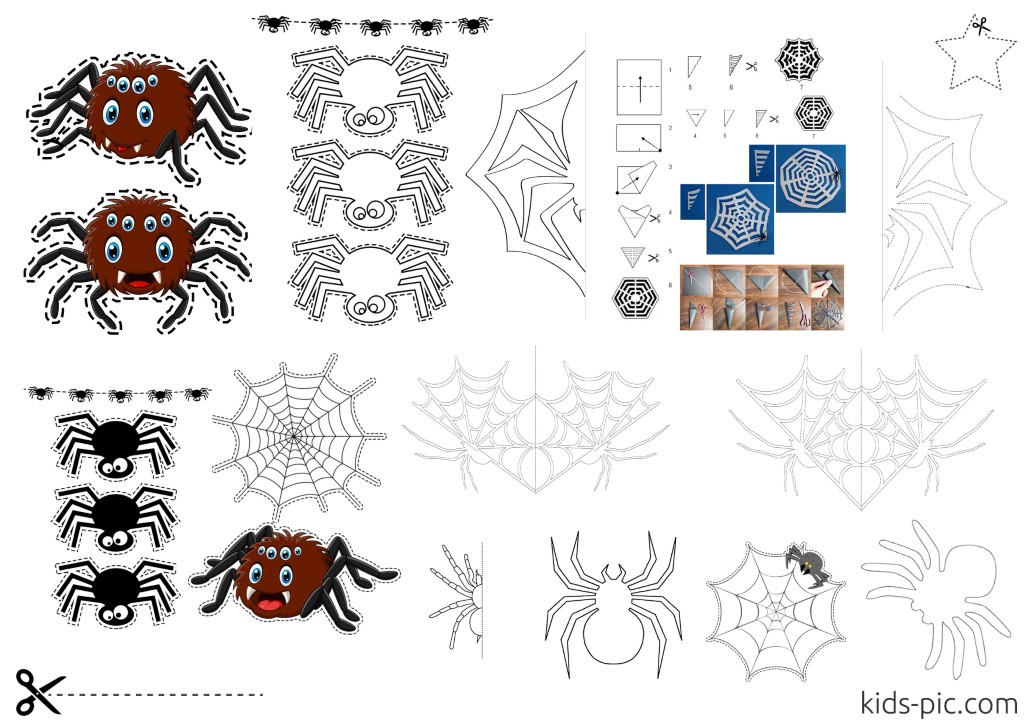 Details about   Creative Converting 12 Count Skull Web and Spider Paper Cutouts B103 