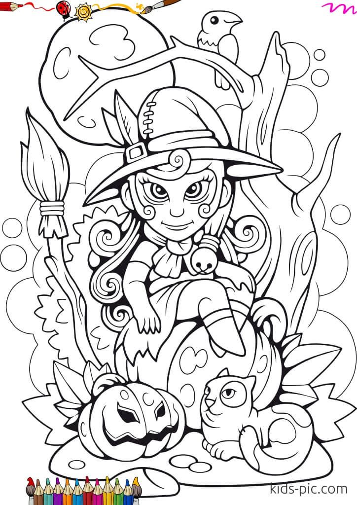 Kidsnfuncom  Coloring page Gacha life Witch