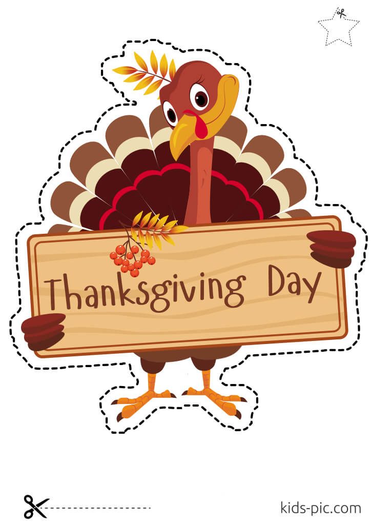 happy thanksgiving day images to cut out